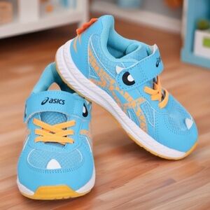 [NEW] ASICS Kid's Contend 7 TS Sneaker Size K 8 in  Aquarium/Orange Pop